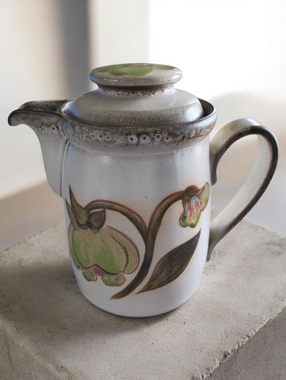 Denby Troubadour Collection Coffee Pot 2 Pint Classic Cottage Made In England